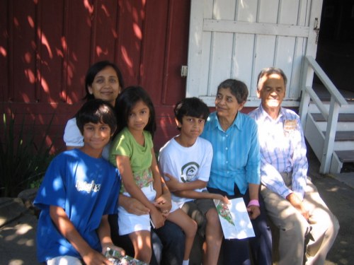 The whole Khare Family at the Winchester House